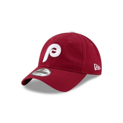 Red Philadelphia Phillies Hat - New Era MLB Alt 2 Core Classic 9TWENTY Adjustable Caps USA2381064